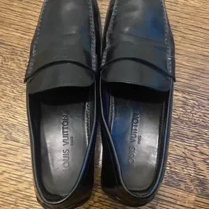 AUTHENTIC Louis Vuitton black leather moccasin with dust bags Louis Vuitton | Shoes | Authentic Louis Vuitton Black  main image 3
